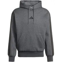 adidas Essentials 3-STREIFEN Hoodie dark grey heather-black S