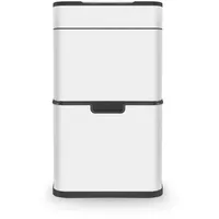 Tower T938021WHT Ozon-Recycling-Sensor-Mülleimer, 50 l, komplettes Recyclingsystem, freihändige Öffnung, Kohlefilter, Weiß