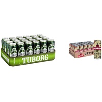 Tuborg Pilsener, Bier Dose Einweg (24 x 0.5 L) & ASTRA Urtyp, Pils Bier Dose Einweg (24 X 0.5 L) Dosentray