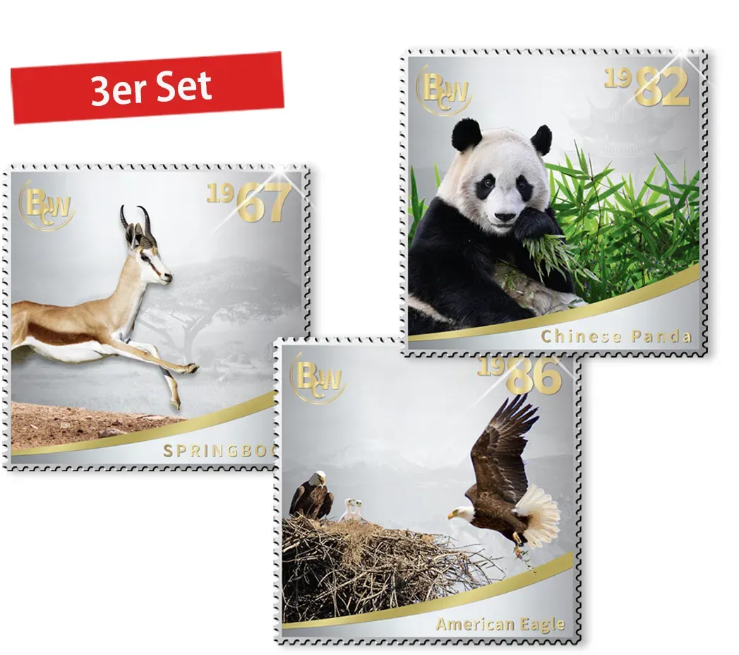 International Silver StampsTM "Wildtiere der Welt"