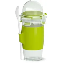 Emsa Clip & Go Yoghurt Mug Becher - grün/transparent, 450ml