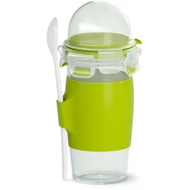 Emsa Clip & Go Yoghurt Mug Becher - grün/transparent, 450ml