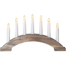 eglo christmas Lichterbogen Weihnachten mit 7 Kerzen  aus Holz in Braun