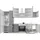 Flex-Well Küchenzeile Morena 310 cm grau