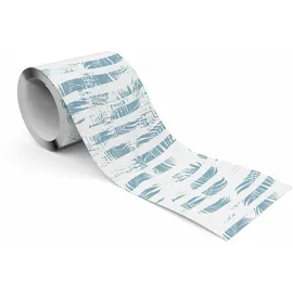 Muralo - Selbstklebende Bordüre - Tapetenbordüre Wandbördure - Dekorative Wandtatto für Wände, Möbel, Decken, Tapeten, Wandverkleidungen, Türen - Abstrakte Blätter - Br.10cm x Hö.300cm