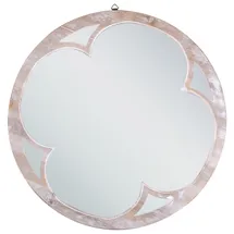 Beliani Wandspiegel MONCLOVA 60 x 60 cm Hellbraun