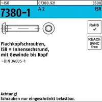 Industrial Quality Supplies ISO 7380-1 Flachkopfschraube A 2 M