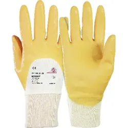Mechanischer Schutzhandschuh Monsun® 105, weiß/currygelb, Größe 9 - weiß - 9