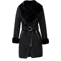 SALSA JEANS Shearling Mantel - M