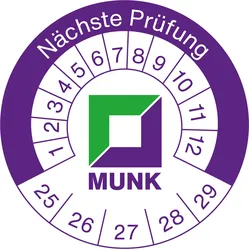 MUNK Prüfplakette 50er-Pack