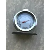 Thermometer, Kühlschrank, analog, Edelstahl