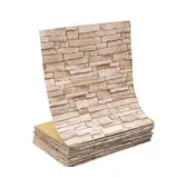 Agger 3D Wandpaneel 3D Wandpaneele Wandverkleidung Selbstklebend Tapeten 70x500cm, Wasserdicht Wandtapete Küchenrückwand gelb