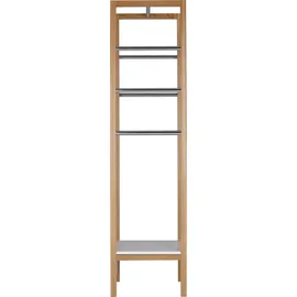 WoodMan Garderobe WOODMAN "Northgate", weiß (weiß, eichefarben), Massivholz, Garderobenpaneele, Holzfurnier aus Eiche, FSC-zertifiziert