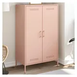 vidaXL Highboard Rosa 68x39x113 cm Stahl