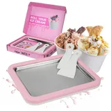 STONELINE Eisplatte für Hausgemachte Eiscreme Speiseeis in Rosa | Gr.: onesize