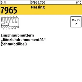 F. REYHER Nchfg. GmbH & Co. KG Einschraubmutter DIN 7965 M12 x 25 100 Stück