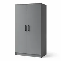 masseno Drehtürenschrank SILO 90 x 180 x 50 cm Grau