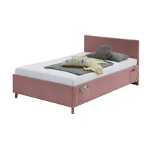 Meise Möbel Polsterbett Cool 140 x 200 cm rose ohne Lattenrost