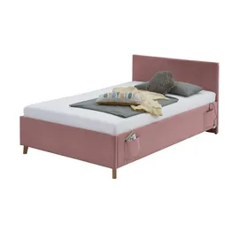 Meise Möbel Polsterbett Cool 140 x 200 cm rose ohne Lattenrost