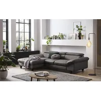 Home Affaire Ecksofa »Pilot L-Form«, wahlweise mit Bettfunktion und Bettkasten, braun