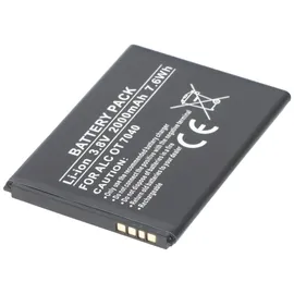 AccuCell Akku passend für Alcatel One Touch Pop C7, TLi019B1 3,8 Volt, 2000mAh