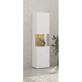 Home Affaire Vitrine Ava 35,7 x 29,5 x 140 cm Weiß