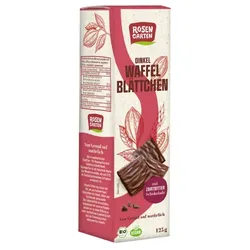 Rosengarten Dinkel-Waffelblättchen Zartbitterschokolade bio