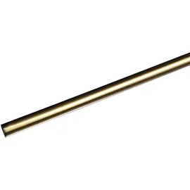 LIEDECO Gardinenstange LIEDECO "Fixmaß" Gr. 4, gold (messingfarben, antik), L:240cm Ø:16mm, Metall, Gardinenstangen, 1-läufig im Fixmaß Ø 16 mm