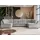 MKS Meble Ecksofa U-Form mit Schlaffunktion Grau