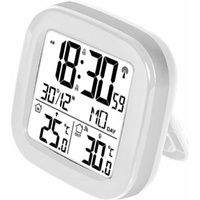 FACKELMANN Funk-Thermometer/ -Uhr Digital Kabellos Innen-/Außentemperatur 60m