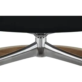 Stressless Relaxsessel mit Hocker Leder 78 x 111 x 76 cm Schwarz