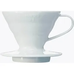 Hario V60 Dripper 01 Keramik Kaffeefilter (Handfilter) weiß
