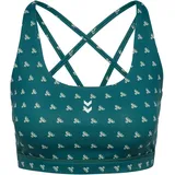 hummel Hiit Aop Impact Strap Bra Grün XS