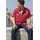 Jan Vanderstorm Kurzarmhemd rot 7XL