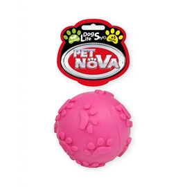 PET NOVA Hundespielzeug Kauspielzeug Ball mit Tone Minze Aroma 6cm rosa