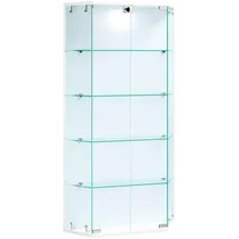 VCM Hängevitrine Benila 83 x 17 x 114 cm Weiß