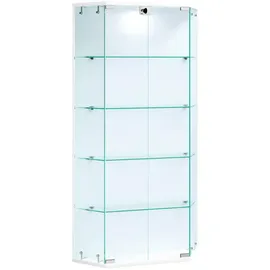 VCM Hängevitrine Benila 83 x 17 x 114 cm Weiß