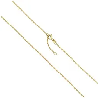 VIVANCE Collierkettchen »333 Gold Ankerkette diamantiert«, Halsschmuck, 58280749-0 gelb