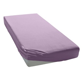 Elegante Spannbettlaken Softes Mako-Jersey 120 x 200 - 130 x 220 cm lavendel