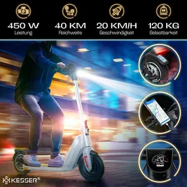 Kesser E-Scooter grau