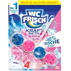 WC Frisch Kraft-Aktiv Duftspüler WK6 , Blüten-Frische, 1 Packung = 10 Stück