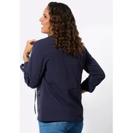 Casual Looks Blusenblazer CASUAL LOOKS "Blusenblazer", Damen, Gr. 36, marine, 94% Polyamid, 6% Elasthan, Blazer Blusenblazer