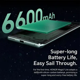 Honor Magic7 Lite 8 GB RAM 512 GB  Titanium Black