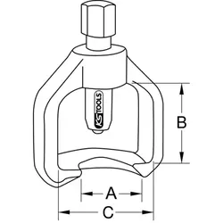 Universal-Gelenkbolzen-Ausdrücker, 45mm