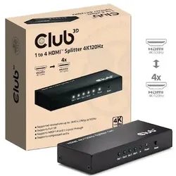 Club 3D HDMI 4 auf 1 Umschalter 4K120Hz Umschalter schwarz