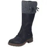 Rieker Stiefel in Schwarz/Grau | Gr.: 38