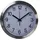 Perel Funkwanduhr 30 cm DCF77 silber/weiß