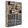 BMG Möbel Aktenregal 84,1 x 227,2 x 33 cm Beige