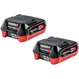 Metabo Akku Set 2x LiHD Akkupack 12 V 4,0 Ah / 4000 mAh Li-Ion mit Ladestandanzeige ( 2x 625349000 )