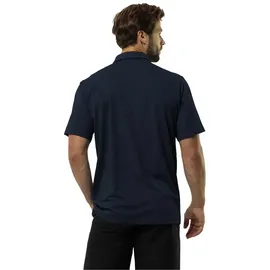 Jack Wolfskin Delgami Kurzarm-poloshirt - Night Blue - S